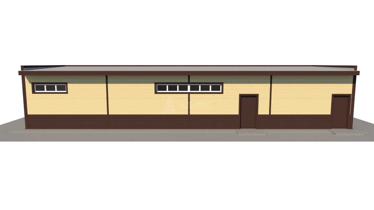 3D визуализация Магазин из сэндвич-панелей - фото 12