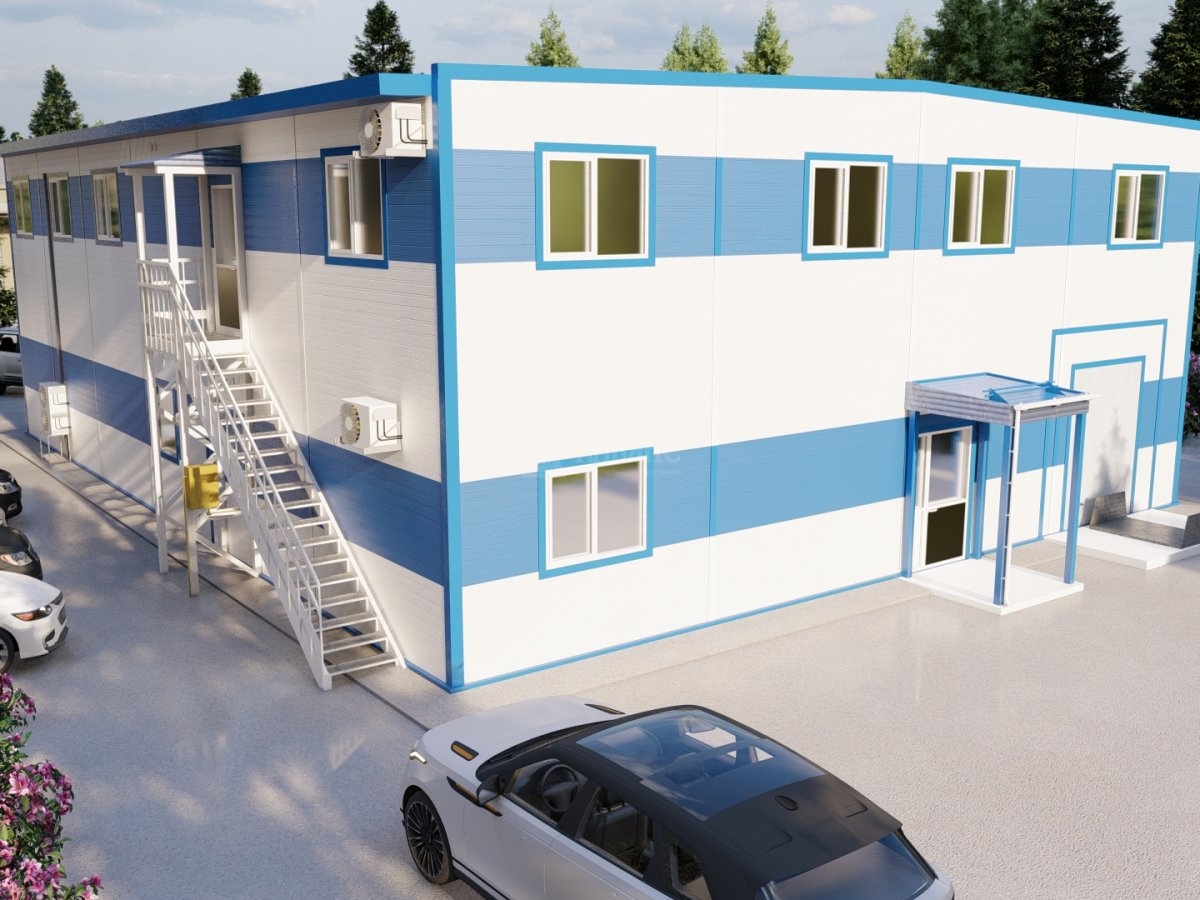 3D визуализация Фармацевтический склад из сэндвич панелей - фото 2