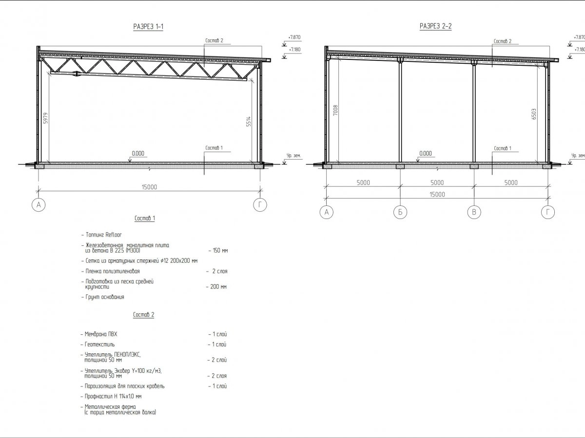 Планировка Склад из сэндвич панелей -  фото 2
