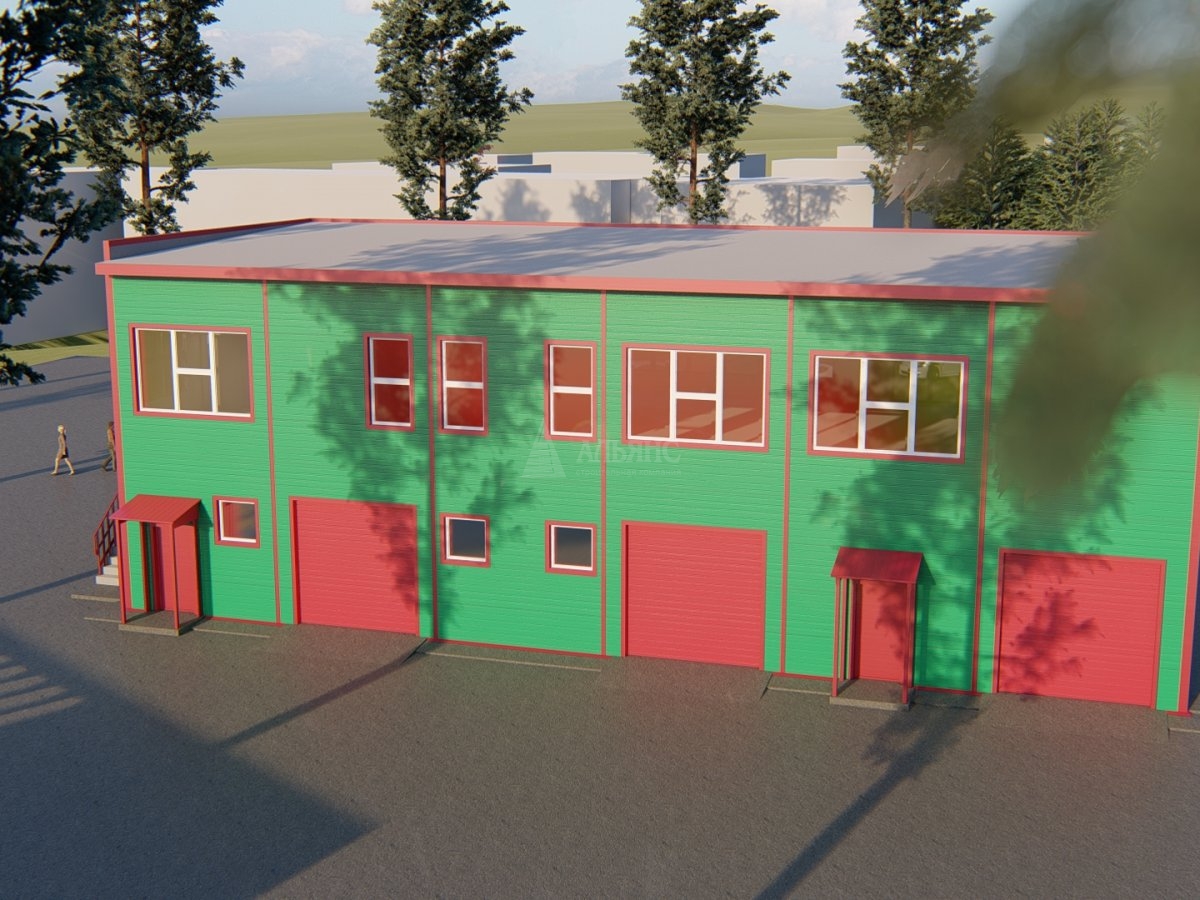 3D визуализация Офис из сэндвич-панелей - фото 3