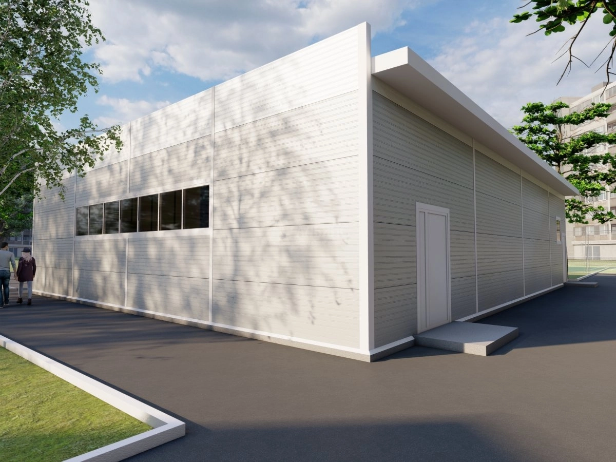 3D визуализация Магазин из сэндвич-панелей - фото 2