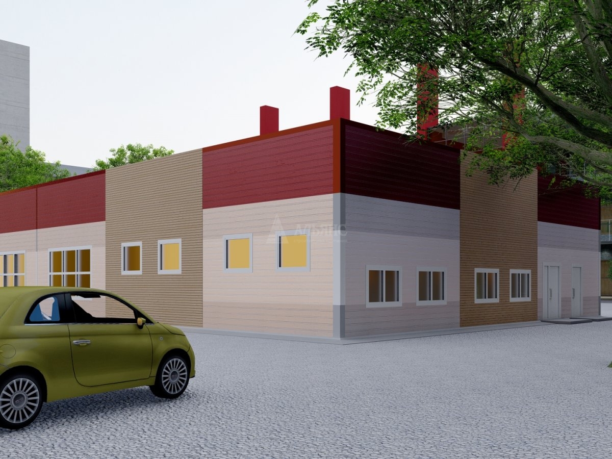 3D визуализация Столовая из сэндвич-панелей - фото 3