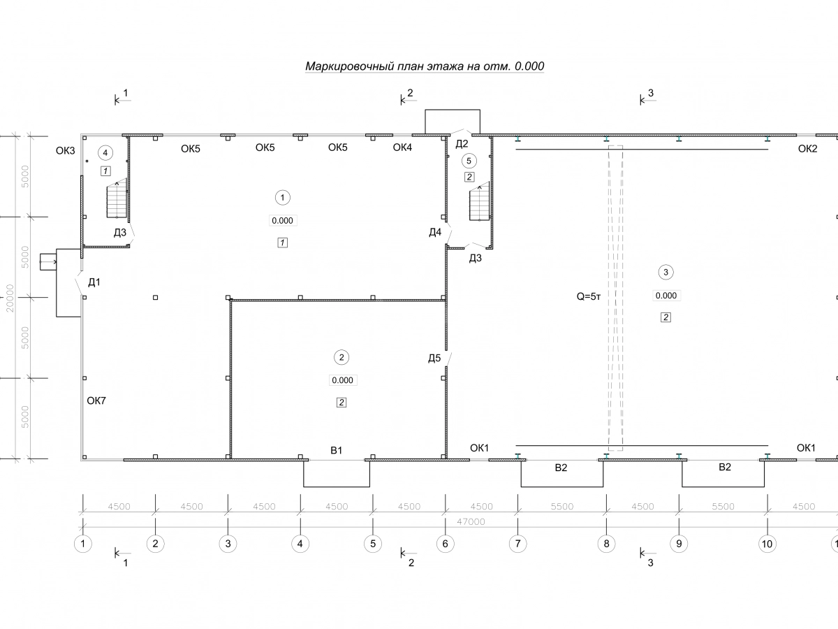 Планировка СТО с АБК из сэндвич-панелей -  фото 1