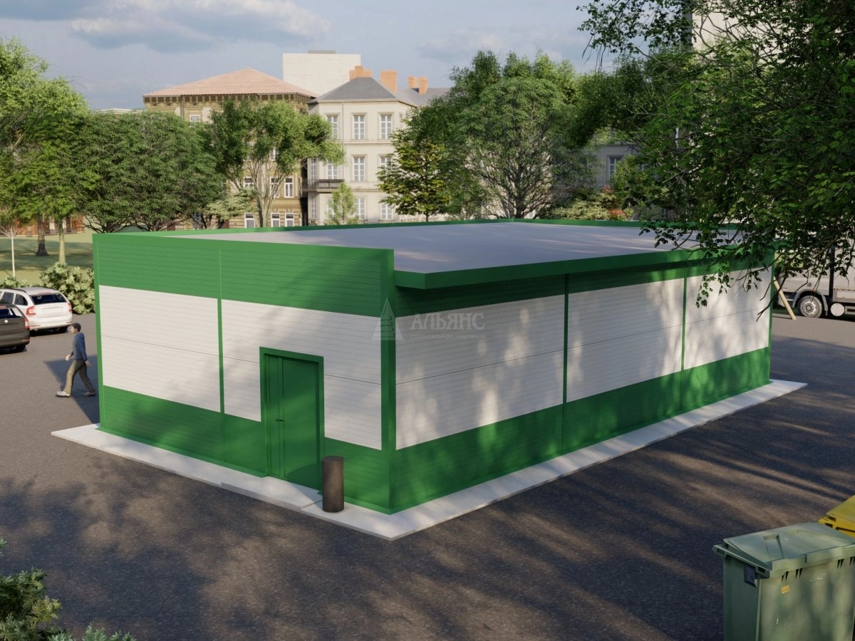 3D визуализация Магазин из сэндвич-панелей - фото 3